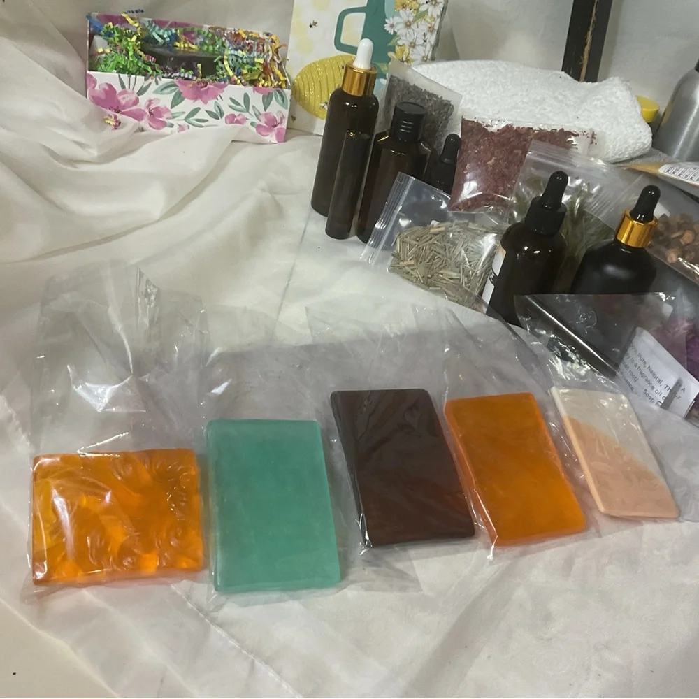 2nd Sample 5 Pak Homemade Creamsicle ‘Carterii’ Frankincense Myrrh Homemade Soap - Picture 3 of 11